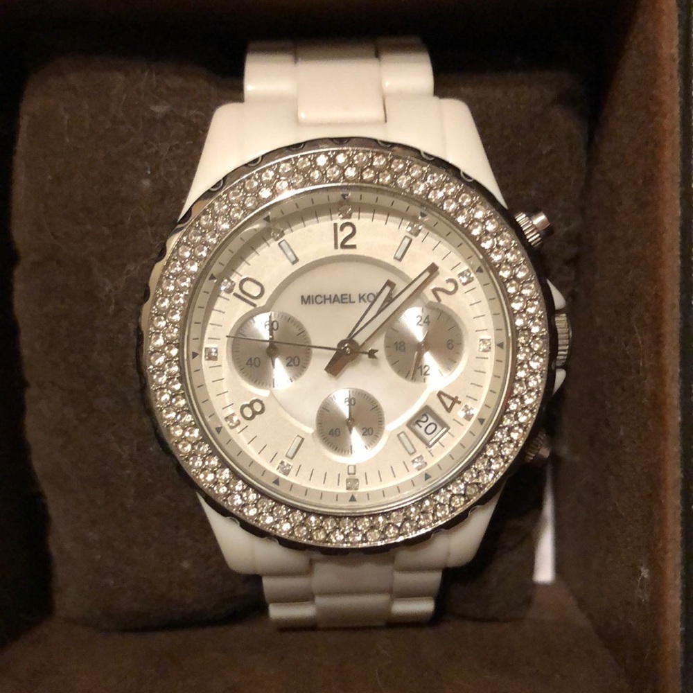 White Michael Kors watch